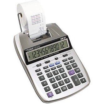 Canon kalkulačka P23-DTSC II EMEA HWB, šedá, stolní s tiskem, dvanáctimístná, dvoubarevný tisk