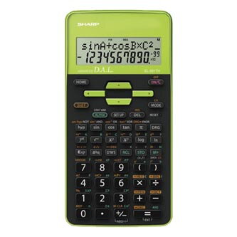 Sharp Kalkulačka EL-531THGR, černo-zelená, školní