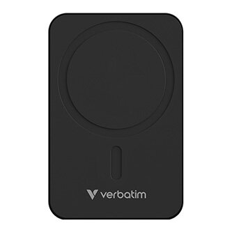 Verbatim, power banka s bezdrátovým nabíjením, 5V, nabíjení telefonu, 32223, 20000mAh, magnetické připevnění, Černá