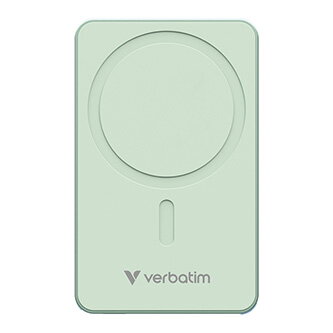 Verbatim, power banka s bezdrátovým nabíjením, 5V, nabíjení telefonu, 32226, 5000mAh, magnetické připevnění, zelená