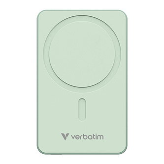 Verbatim, power banka s bezdrátovým nabíjením, 5V, nabíjení telefonu, 32228, 10000mAh, magnetické připevnění, Zelená