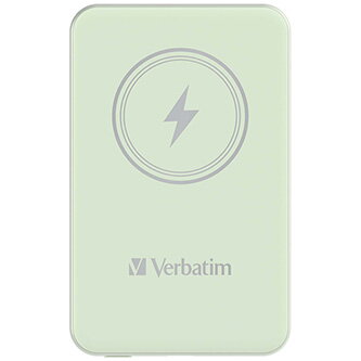 Verbatim, power banka s bezdrátovým nabíjením, 5V, nabíjení telefonu, 32241, 5 000mAh, magnetické připevnění, zelená