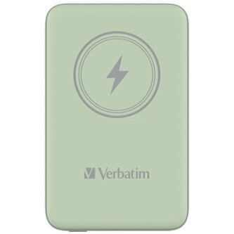 Verbatim, power banka s bezdrátovým nabíjením, 5V, nabíjení telefonu, 32246, 10 000mAh, magnetické připevnění, zelená
