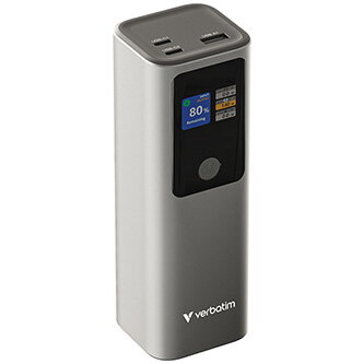 Verbatim, powerbanka s displejem, Charge ,n, Go, 32269, 27000mAh, šedá