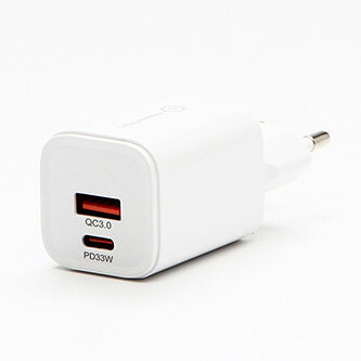 Powerton Síťový adaptér 33W, 2 porty, USB-C, USB-A, 33W GaN Charger