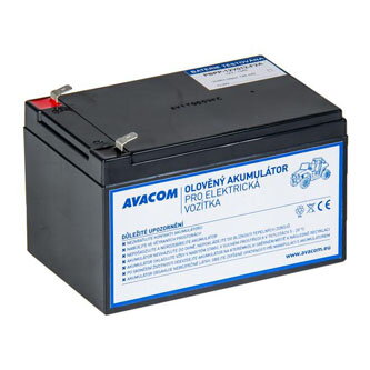 Avacom olověný akumulátor F2 pro Peg Pérego 12V, 12Ah, PBPP-12V012-F2A