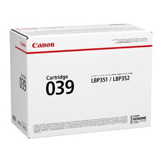 Canon originální toner CRG 039, black, 11000str., 0287C001, Canon imageCLASS LBP351dn,352dn,i-SENSYS LBP351x,352x, O