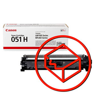 Canon originální toner CRG051H, black, 4100str., 2169C002, high capacity, Canon LBP162dw, MF269dw, MF267dw, MF264dw, poškozený oba