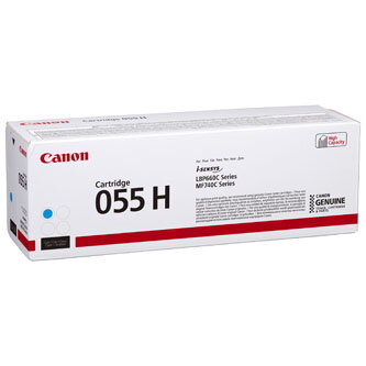 Canon originální toner 055CH, cyan, 5900str., 3019C002, high capacity, Canon MF742Cdw, MF744Cdw, MF746Cx, LBP663Cdw, LBP664Cx, O