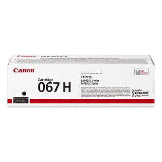 Canon originální toner 067 H BK, black, 3130str., 5106C002, Canon LBP631Cdw, LBP633Cdw, MF651Cw, MF655Cdw, MF657Cdw, O