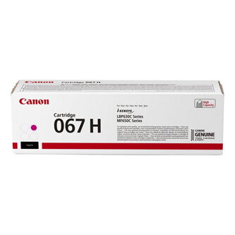 Canon originální toner 067 H M, magenta, 2350str., 5104C002, high capacity, Canon LBP631Cdw, LBP633Cdw, MF651Cw, MF655Cdw, MF657Cd