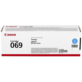 Canon originální toner 069C, cyan, 1900str., 5093C002, Canon MF752Cdw, 754Cdw, LBP673Cdw, O