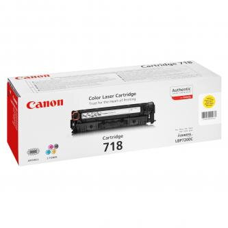 Canon originální toner CRG718, yellow, 2900str., 2659B002, Canon LBP-7200Cdn, O