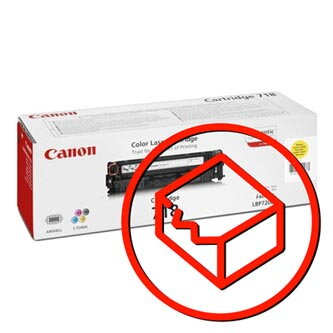 Canon originální toner s poškozeným obalem CRG718, yellow, 2900str., 2659B002, poškozený obal typ B, Canon LBP-7200Cdn