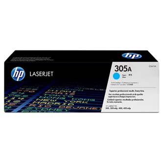 HP originální toner CE411A, cyan, 2600str., HP 305A, HP Color LaserJet Pro M375NW, Pro M475DN, M451dn, O