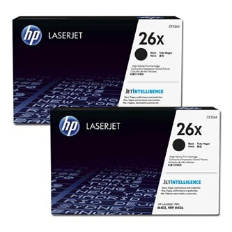 HP originální toner CF226XD, black, 18000 (2x9000)str., HP 26X, high capacity, HP LaserJet Pro M402, Pro MFP M426, dual pack, 2x93