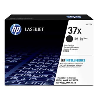 HP originální toner CF237X, black, 25000str., HP 37X, high capacity, HP LaserJet Enterprise M608, M609, O