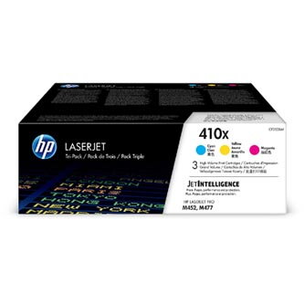 HP originální toner CF252XM, CMY, 15000 (3x5000)str., HP 410X, high capacity, HP LaserJet Pro M452, MFP M377, MFP M477, 3ks, O