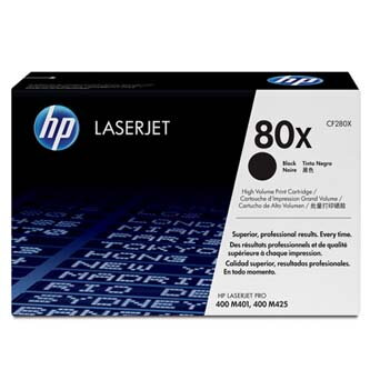 HP originální toner CF280X, black, 6900str., HP 80X, HP LaserJet+, N, 1050g, O