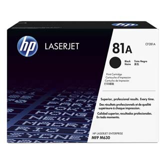 HP originální toner CF281A, black, 10500str., HP 81A, HP LaserJet Enterprise Flow M630z, M606, M604, M605, O