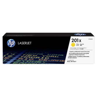 HP originální toner CF402X, yellow, 2300str., HP 201X, HP Color LaserJet MFP 277, Pro M252, 770g, O