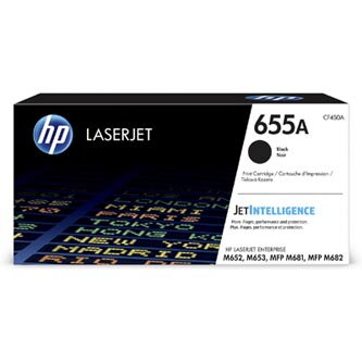 HP originální toner CF450A, black, 12500str., HP 655A, HP Color LJ Enterprise Flow MFP M681,M682,M652,M652, O