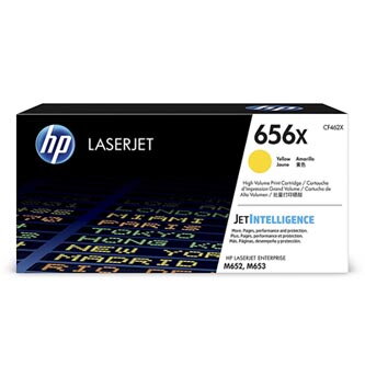 HP originální toner CF462X, yellow, 22000str., HP 656X, high capacity, HP LaserJet Enterprise M652,652dn,652n,653,653dn,653x, O