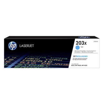 HP originální toner CF541X, cyan, 2500str., HP 203X, high capacity, HP Color LaserJet Pro M254, M280, M281, O