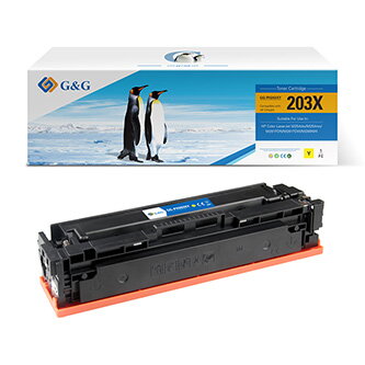 G&G kompatibilní toner s CF542X, yellow, 2500str., NT-PH203XY, HP 203X, high capacity, pro HP Color LaserJet Pro M254dw, nw, M280n