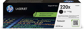 HP originální toner W2200X, HP 220X, black, 7500str., high capacity, HP Color LaserJet Pro MFP 4301, MFP 4303