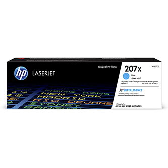 HP originální toner W2211X, cyan, 2450str., HP 207X, HP Color LaserJet Pro M255, MFP M282, M283, O