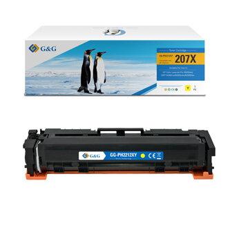 G&G kompatibilní toner s W2212X, yellow, 2450str., NT-PH2212XY, HP 207X, pro HP Color LaserJet Pro M255, MFP M282, M283, N