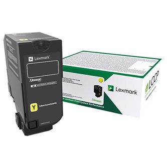 Lexmark originální toner 73B20Y0, yellow, 15000str., return, Lexmark CS827de, CX827de
