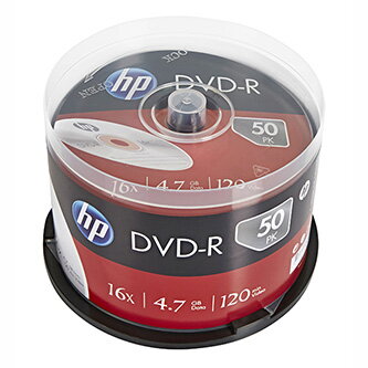 HP DVD-R, DME00025-3, 69316, 50-pack, 4.7GB, 16x, 12cm, cake box, bez možnosti potisku, pro archivaci dat