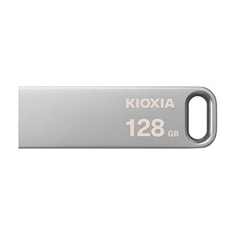 Kioxia USB flash disk, USB 3.0, 128GB, Biwako U366, Biwako U366, stříbrný, LU366S128GG4