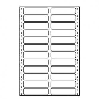 Logo tabelační etikety 89mm x 23.4mm, A4, dvouřadé, bílé, 24 etikety, baleno po 25 ks, pro jehličkové tiskárny