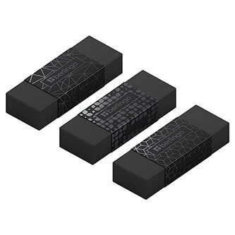 Berlingo, pryž Eco-PVC, černá, 30ks, Double Black