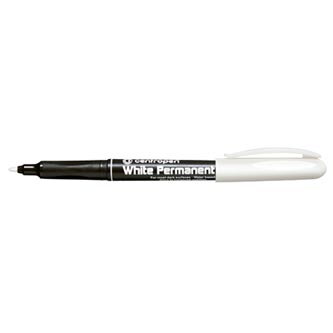 Centropen, popisovač 2686, bílý, 10ks, 1.2mm, vodní báze, cena za 1ks