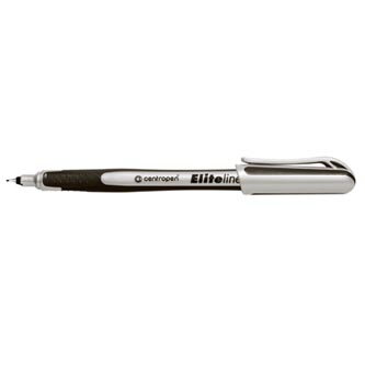 Centropen, liner 4721, černý, 10ks, 0.3mm, jemný plastový hrot v kovové objímce, cena za 1ks