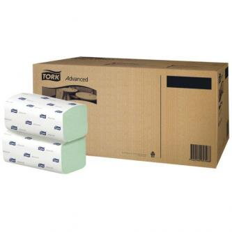 Papírový ručník ZZ, 248 x 230mm, zelený, 3750ks, dvouvrstvý