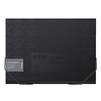 Harmoniková složka A4 - 12 přihrádek Double Black, černá, 1ks, Berlingo