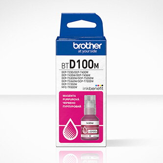 Brother originální ink BTD100M, magenta, 5000str., 48.8ml