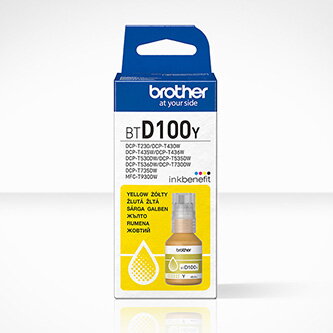 Brother originální ink BTD100Y, yellow, 5000str., 48.8ml