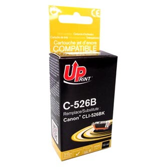 UPrint kompatibilní ink s CLI526BK, black, 10ml, C-526B, s čipem, pro Canon Pixma  MG5150, MG5250, MG6150, MG8150