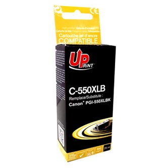 UPrint kompatibilní ink s PGI550BK XL, black, 25ml, C-550XLB, high capacity, pro Canon Pixma 7250, MG5450, MG6350