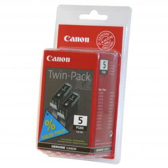 Canon originální ink PGI5BK, black, 0628B025, 0628B030, 2ks, Canon iP3300, 3500, 4200, 4300, 4500, 5200R