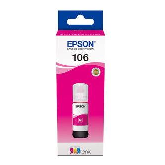 Epson originální ink C13T00R340, 106, magenta, 70ml, Epson EcoTank ET-7700, ET-7750 Express Premium ET-7750