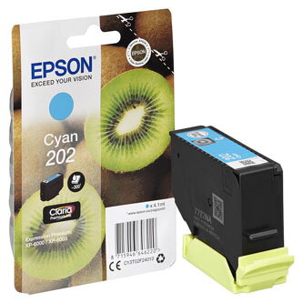 Epson originální ink C13T02F24010, 202, cyan, 300 (bar.)str., 1x4.1ml, Epson XP-6000, XP-6005