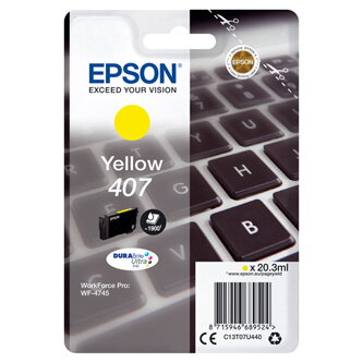 Epson originální ink C13T07U440, yellow, 1900str., 20.3ml, Epson WF-4745