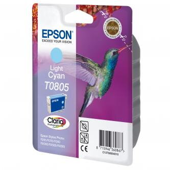 Epson originální ink C13T08054011, light cyan, Epson Stylus Photo PX700W, 800FW, R265, 285, 360, RX560